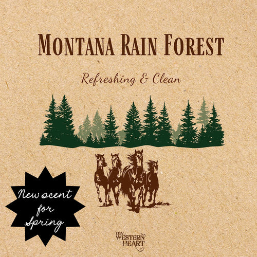 Montana Rain Forest Candle Bamboo, Lime, Mint, Lavender with White Musk