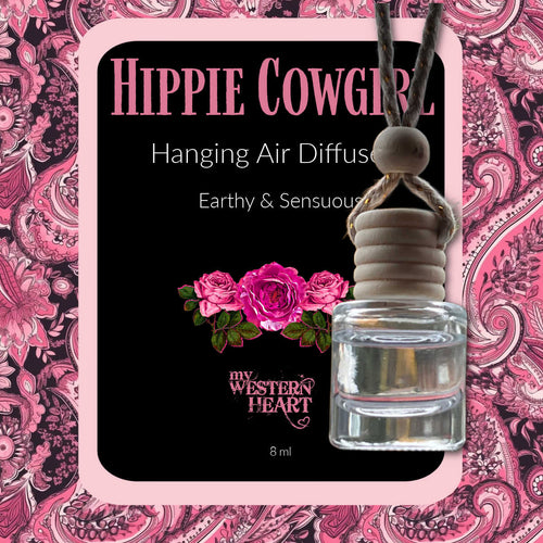 Hippie Cowgirl Nag Champa Scented Hanging Car Diffuser | Boho Car Freshener