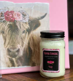 Hippie Cowgirl Nag Champa Scented Soy Candle My Western Heart