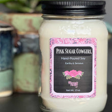 Pink Sugar Cowgirl Candle – Sweet Vanilla Sugar Soy Candle