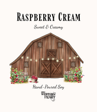 Raspberry Cream Candle – Sweet Creamy Soy Candle