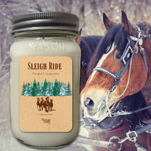 Sleigh Ride Scented Winter Candle Gift for Horse Lover