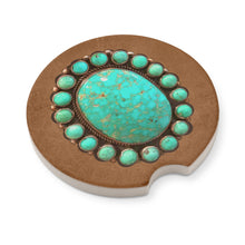 Turquoise Car Coasters Set of 2