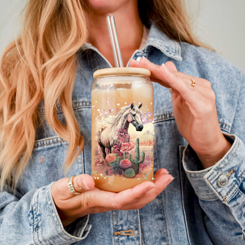 Western Glass Soda Can – Boho Cowgirl Aesthetic