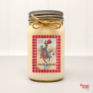 Cowgirl Champagne Candle for Valentine | Perfect Cowgirl Gift Idea | My Western Heart