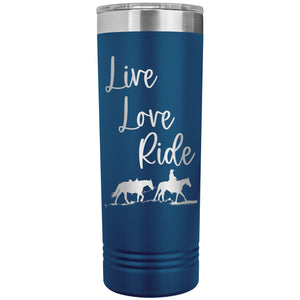Cowgirl Tumbler Live Love Ride My Western Heart