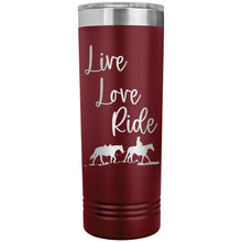 Cowgirl Tumbler Live Love Ride My Western Heart