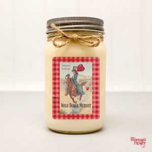 Wild Horse Merlot Candle for Valentines Day